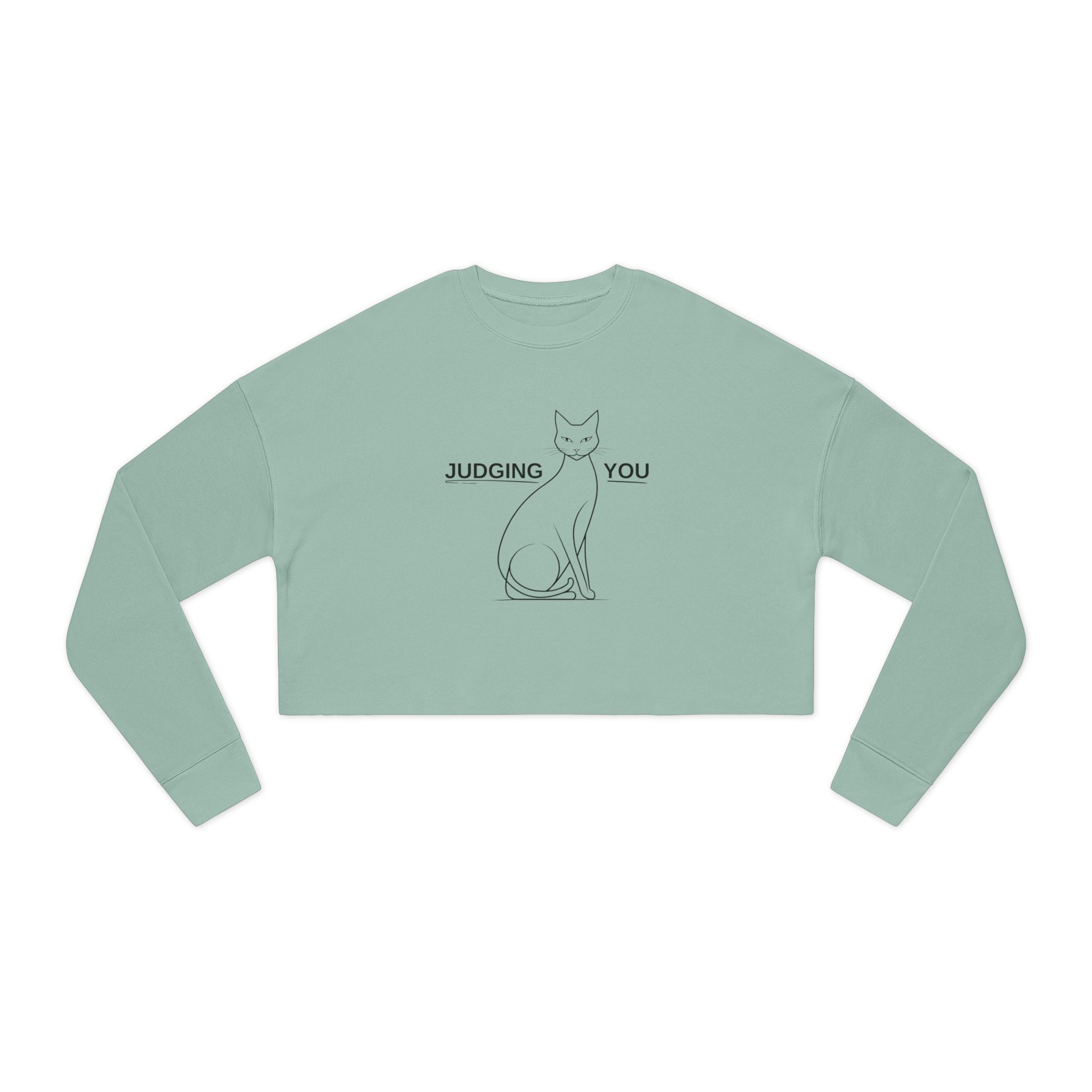 Judging You Women's Cropped Sweatshirt