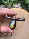 Juniper- Bone and Labradorite Necklace