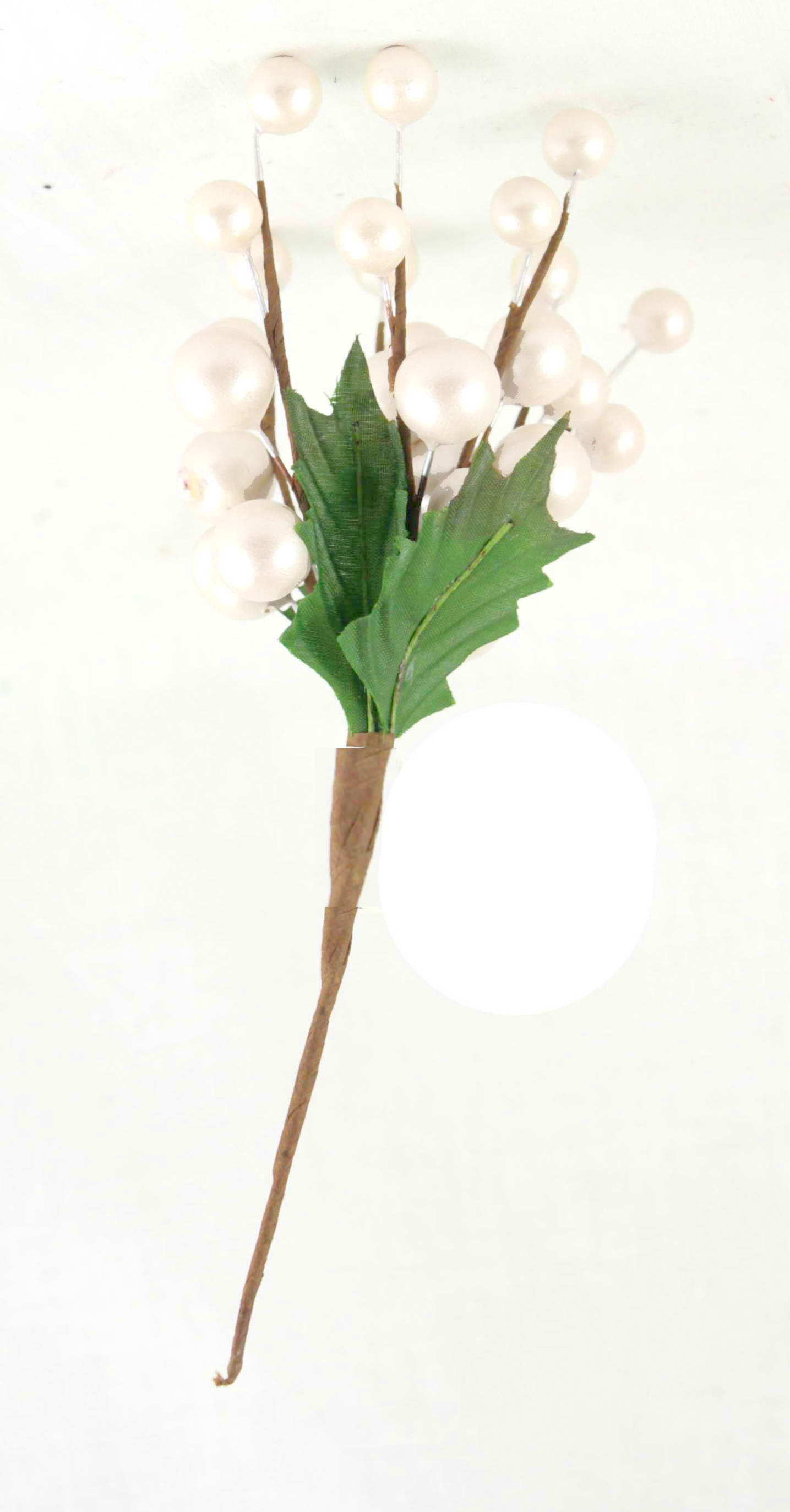 7.5" Berry Cluster - Silver