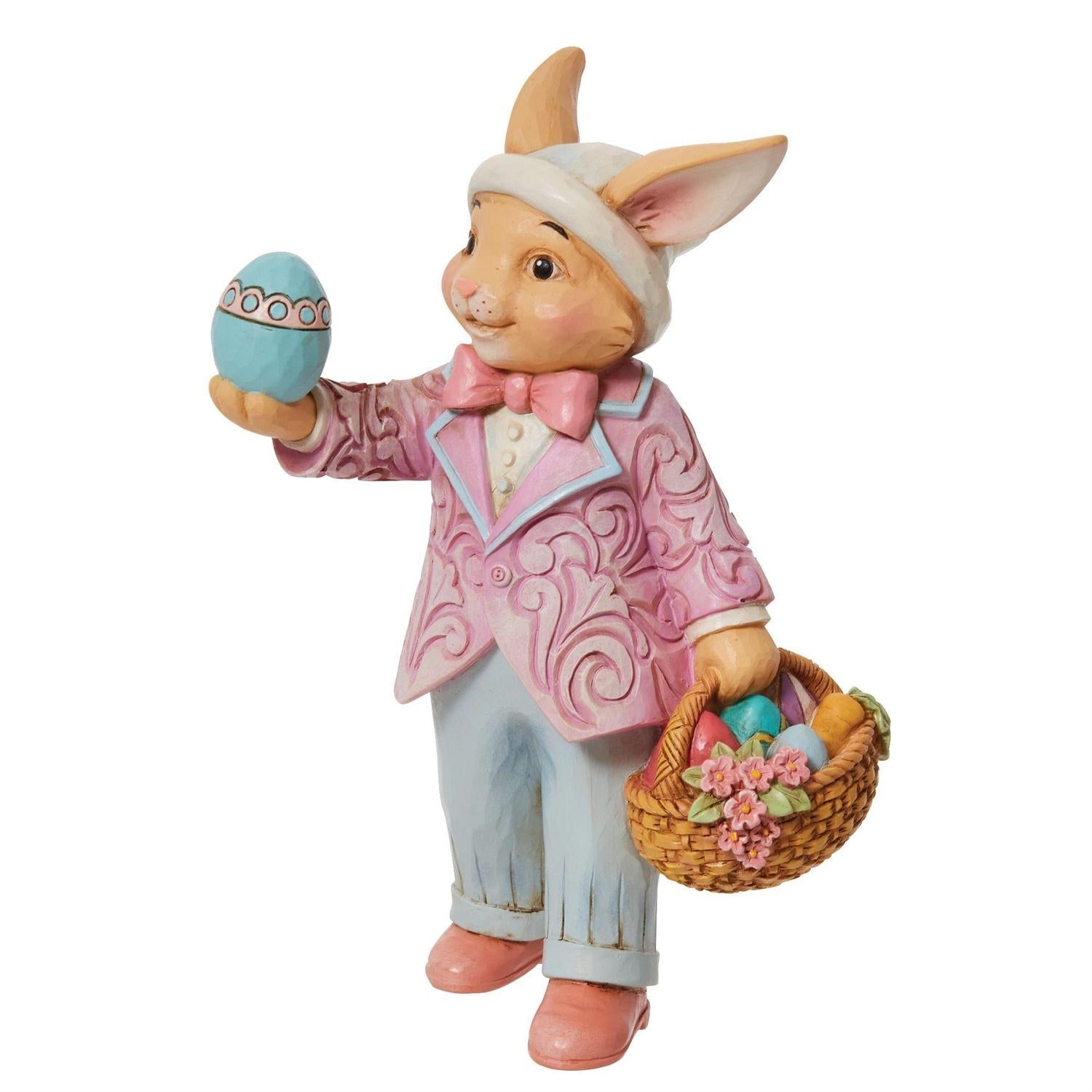 Pint Size Bunny with Egg Figurine