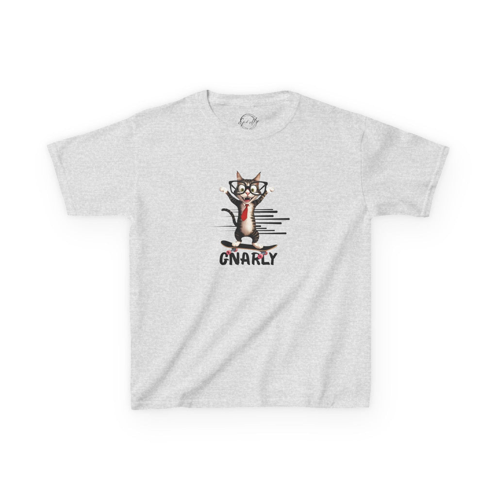 Kids Gnarly Cat Tee - Fun and Playful Cotton T-Shirt for Children