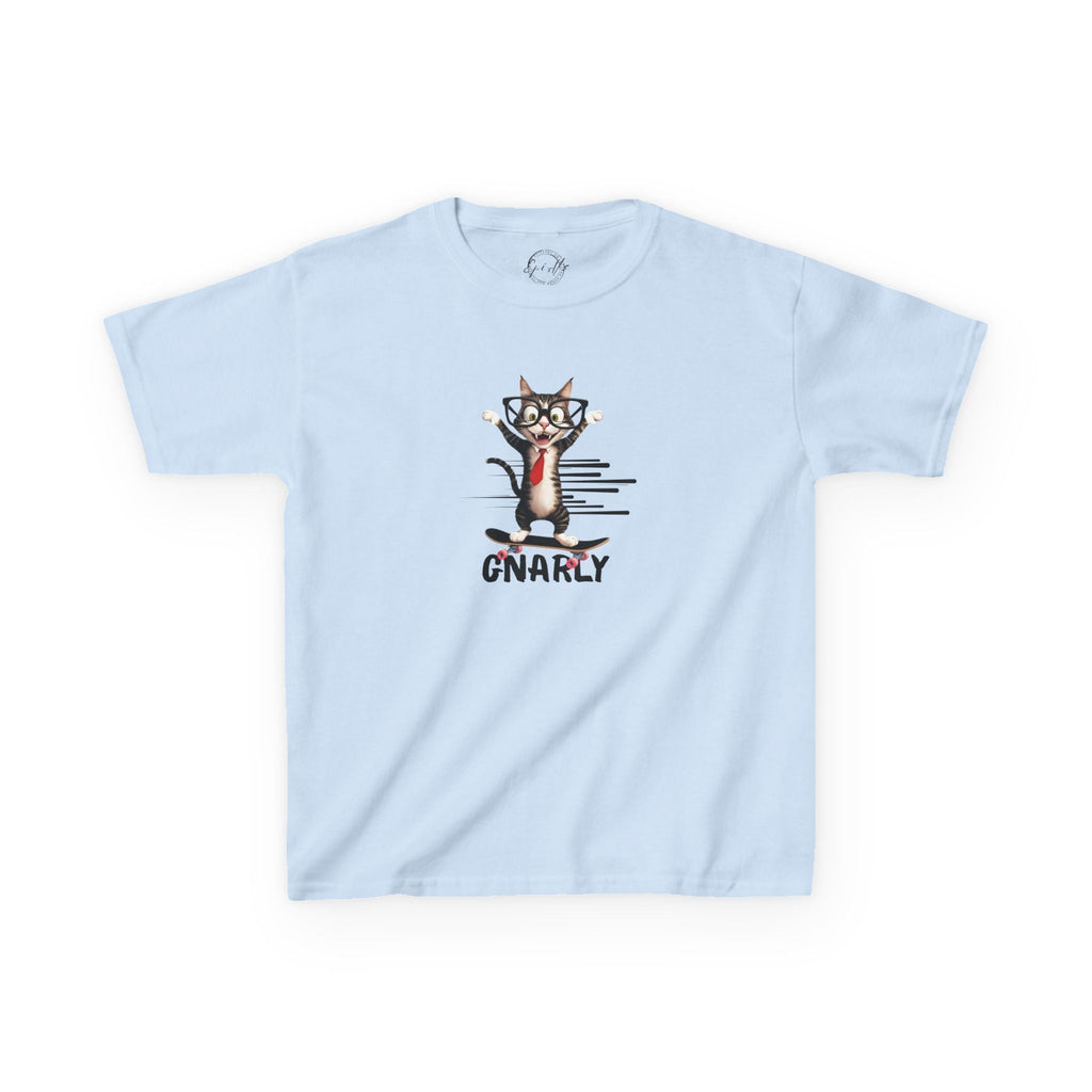Kids Gnarly Cat Tee - Fun and Playful Cotton T-Shirt for Children