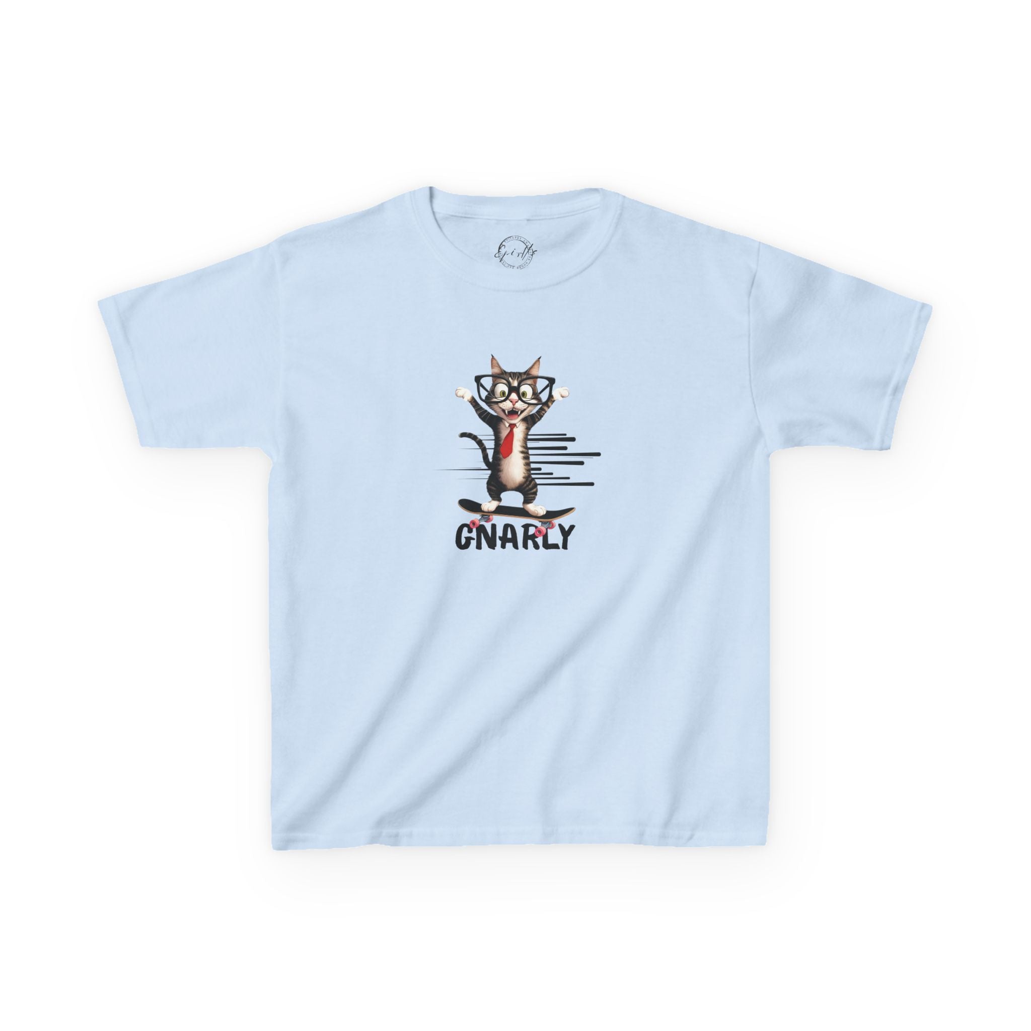 Kids Gnarly Cat Tee - Fun and Playful Cotton T-Shirt for Children