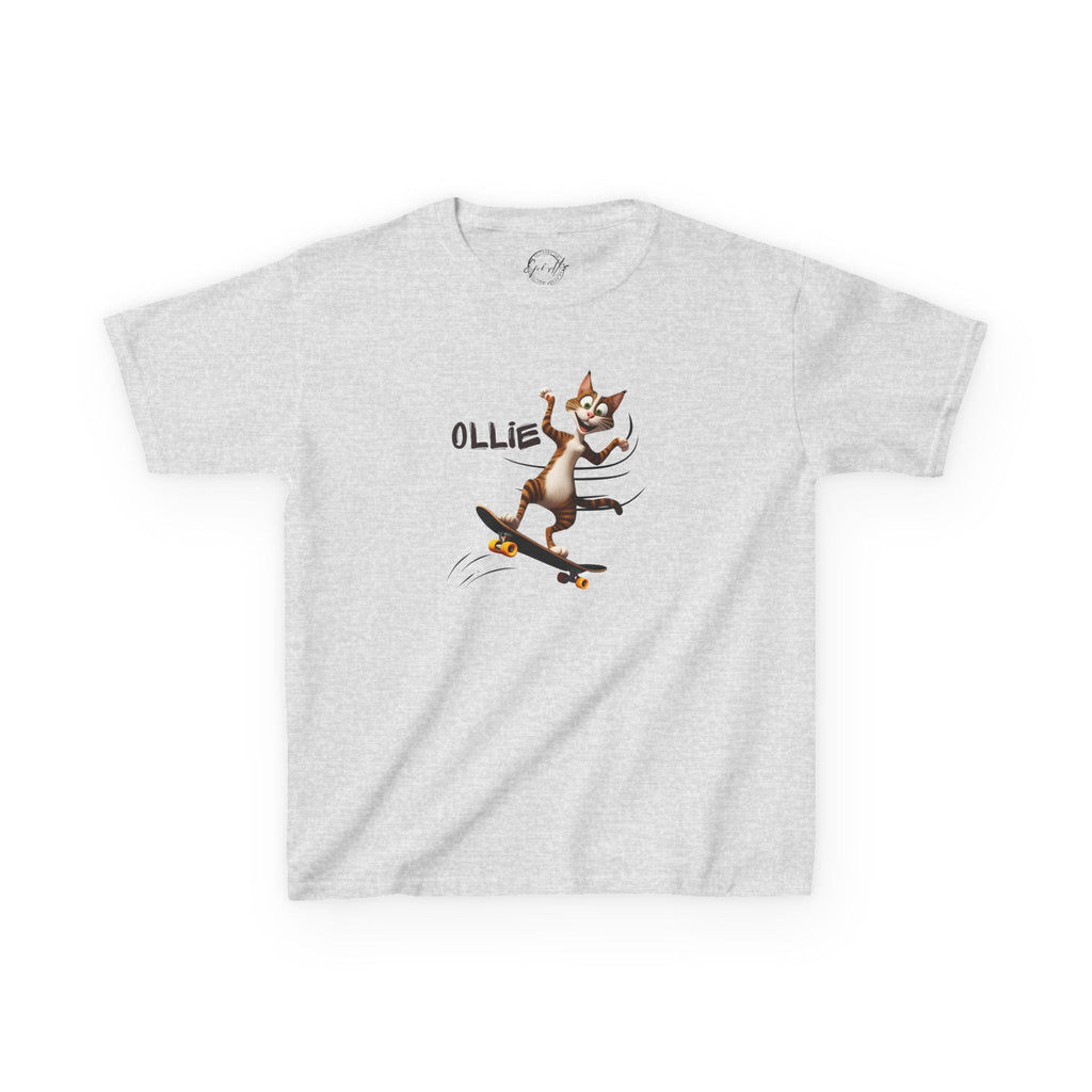 Kids Ollie Cat Tee - Fun and Playful Cotton T-Shirt for Children