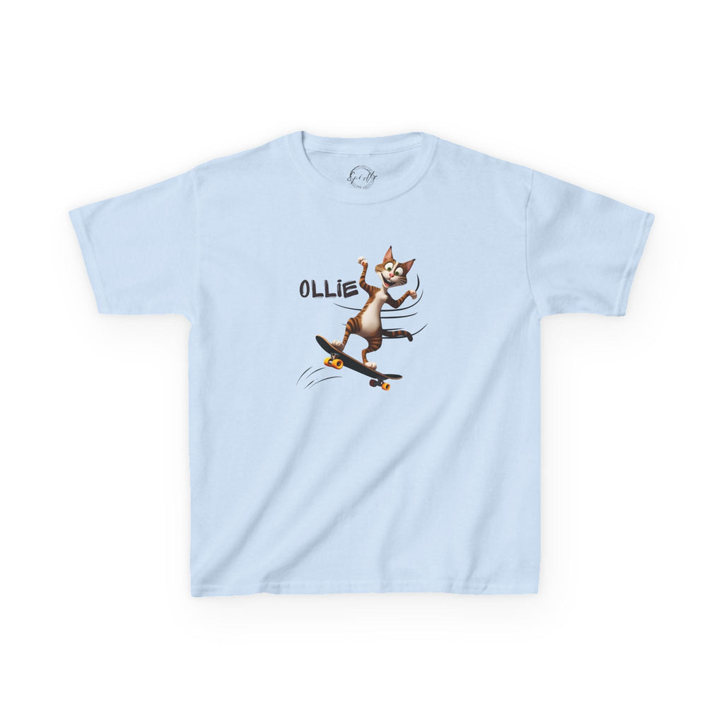Kids Ollie Cat Tee - Fun and Playful Cotton T-Shirt for Children