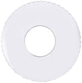 Single Glass Bobeche - Clear Serrated