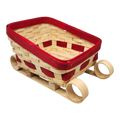 Festive Sleigh-Shaped Basket