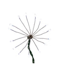 75-Light Cluster Burst Superbright LED Light Set - Cool White - Green Wire