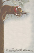 50 Sheet Notepad - Lazy Christmas Bear