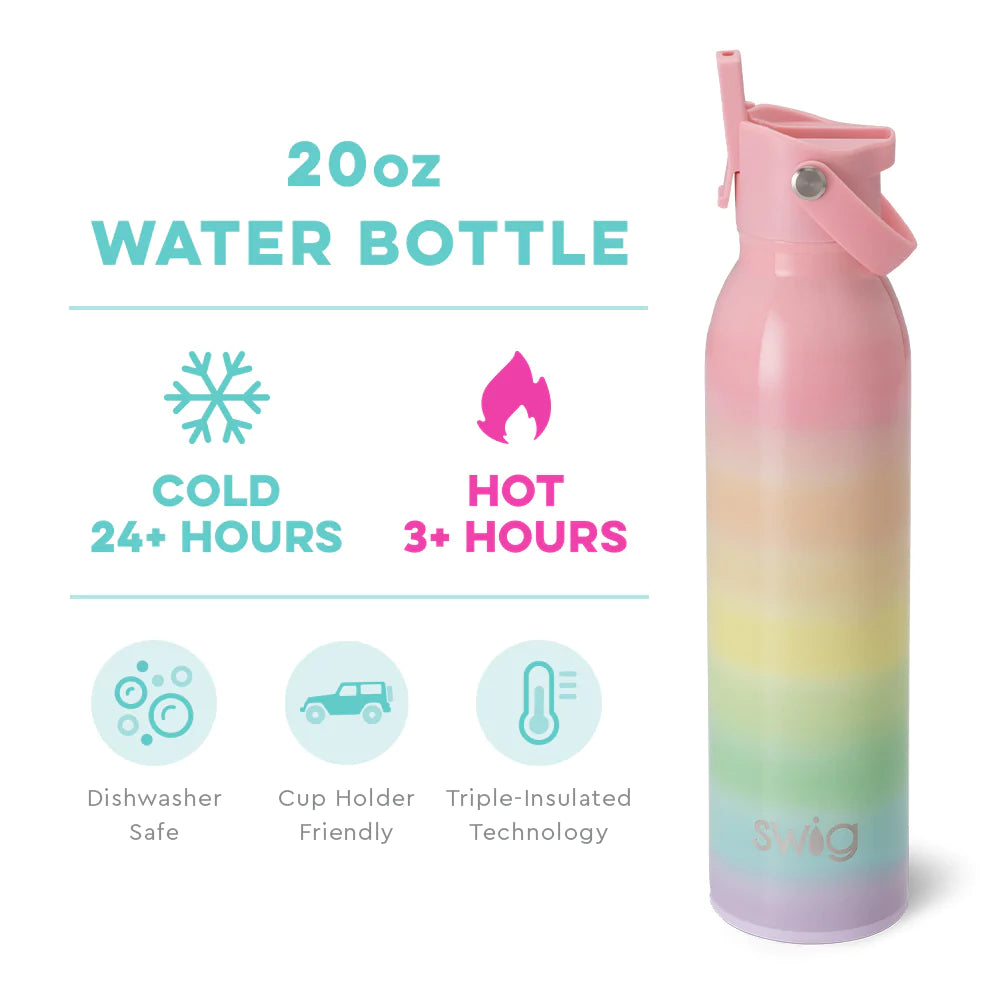 Over The Rainbow Flip and Sip Bottle