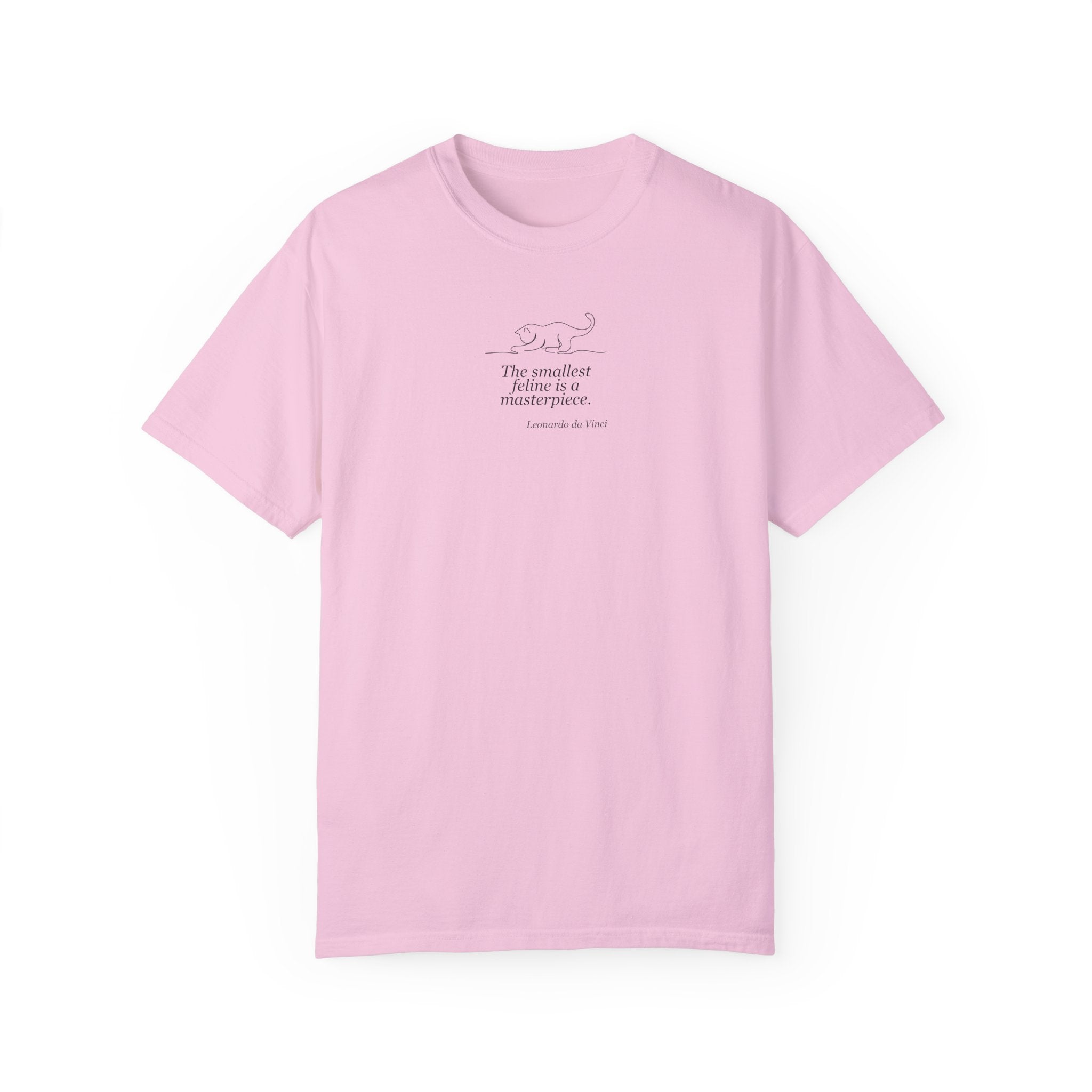 Leonardo da Vinci Inspired Unisex T-Shirt - "The Smallest Feline is a Masterpiece"