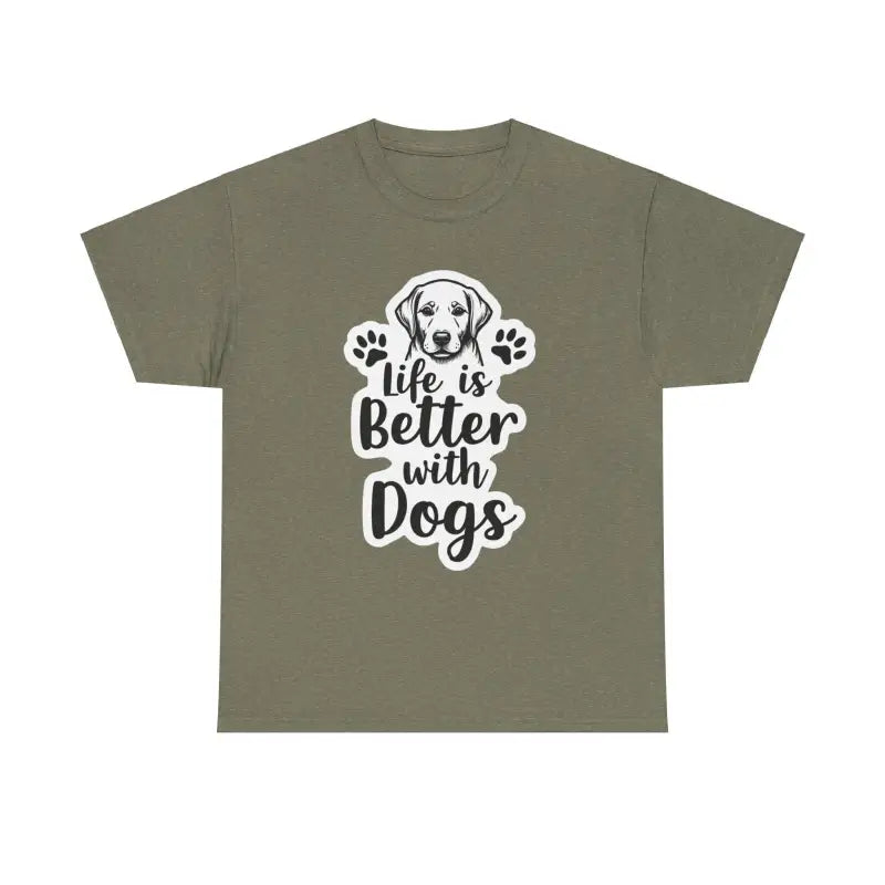 Ocean State Styles T Shirt Life Is Better With Dogs Graphic