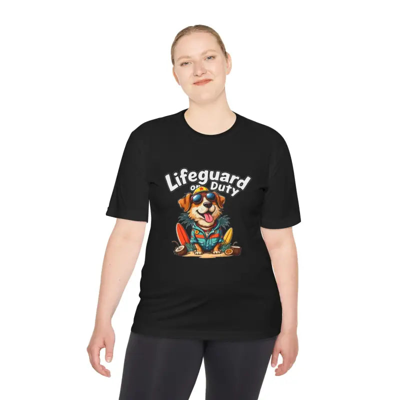 Ocean State Styles Lifeguard Dog T Shirt Moisture Wicking