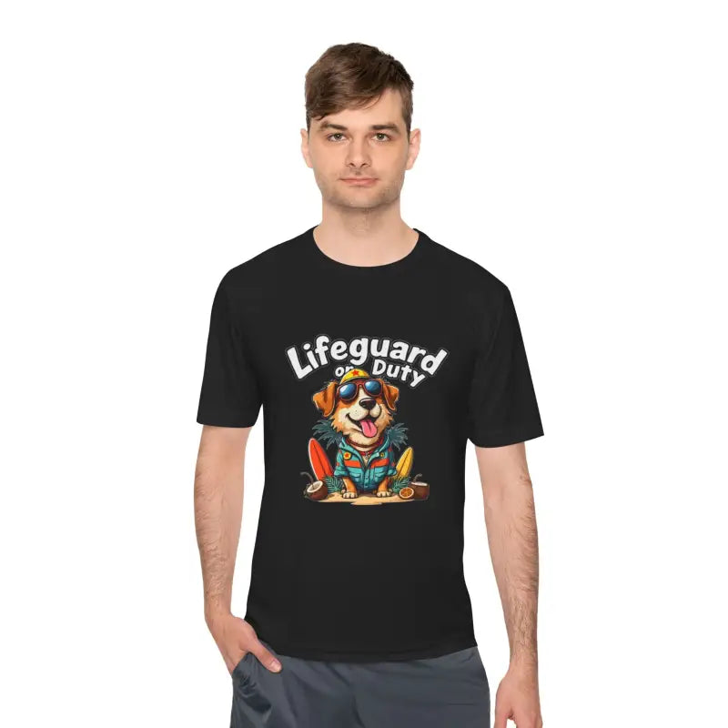 Ocean State Styles Lifeguard Dog T Shirt Moisture Wicking