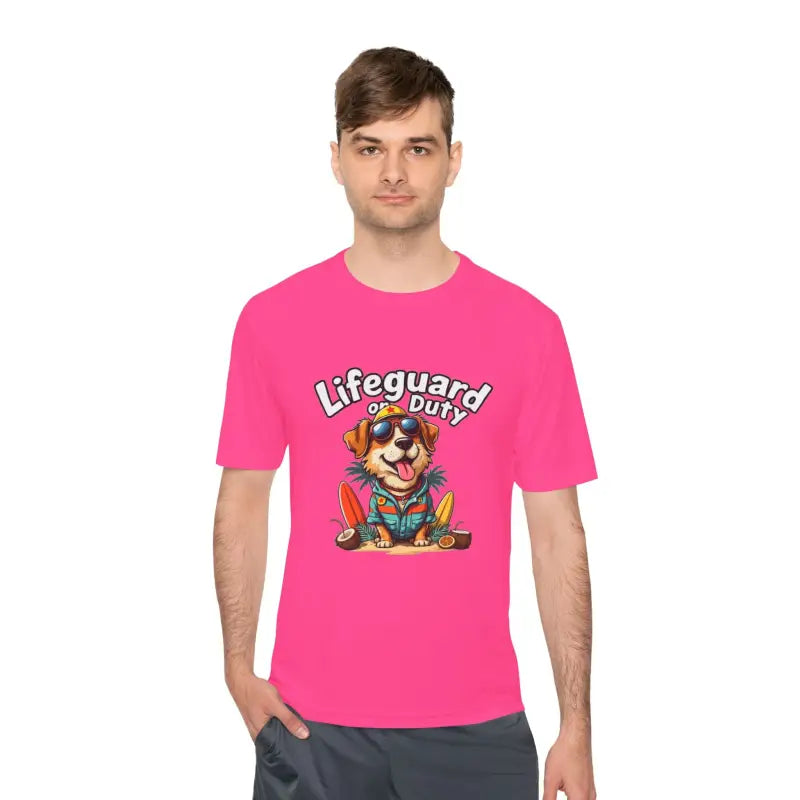 Ocean State Styles Lifeguard Dog T Shirt Moisture Wicking