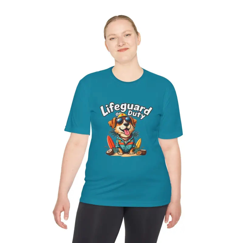 Ocean State Styles Lifeguard Dog T Shirt Moisture Wicking