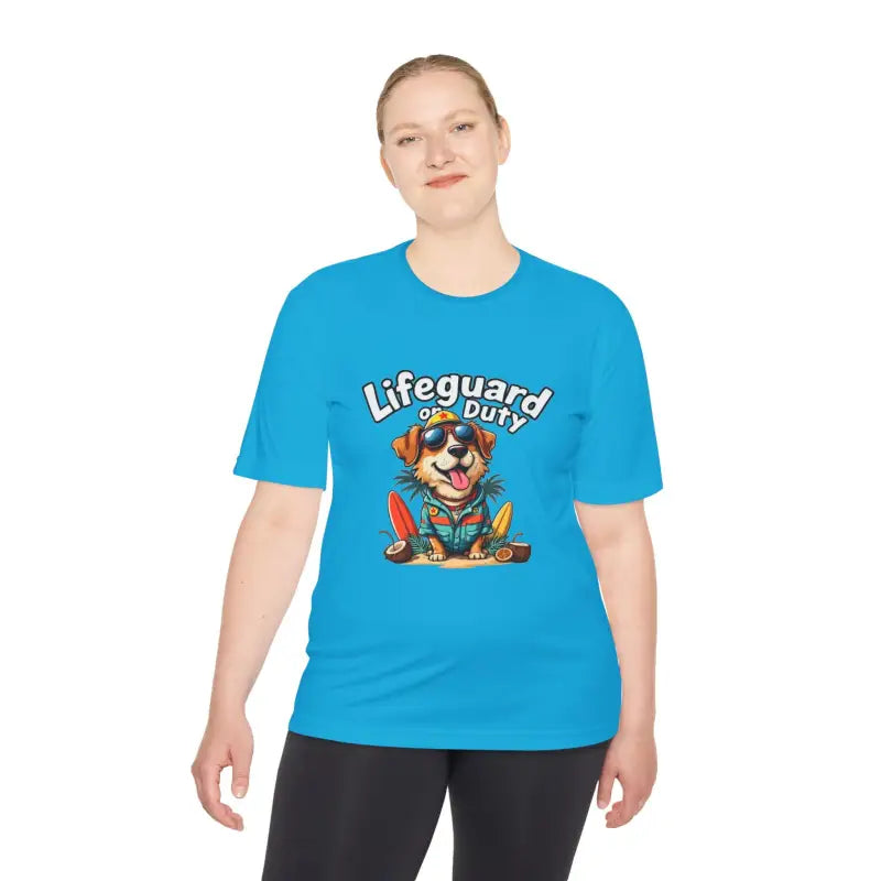 Ocean State Styles Lifeguard Dog T Shirt Moisture Wicking