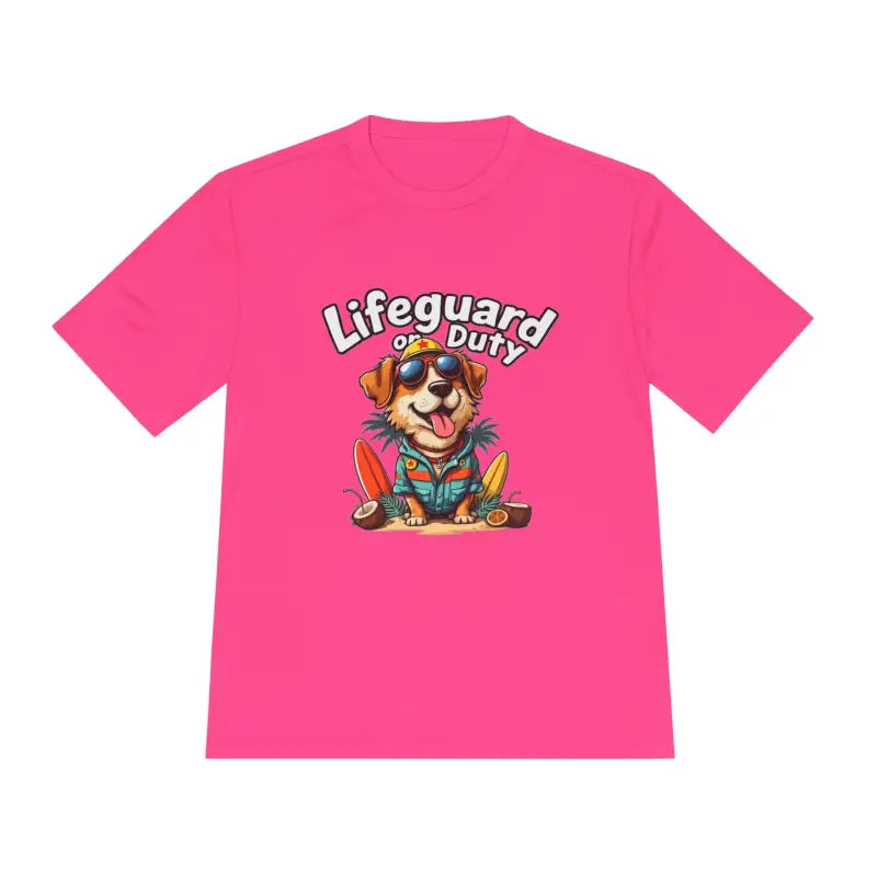 Ocean State Styles Lifeguard Dog T Shirt Moisture Wicking