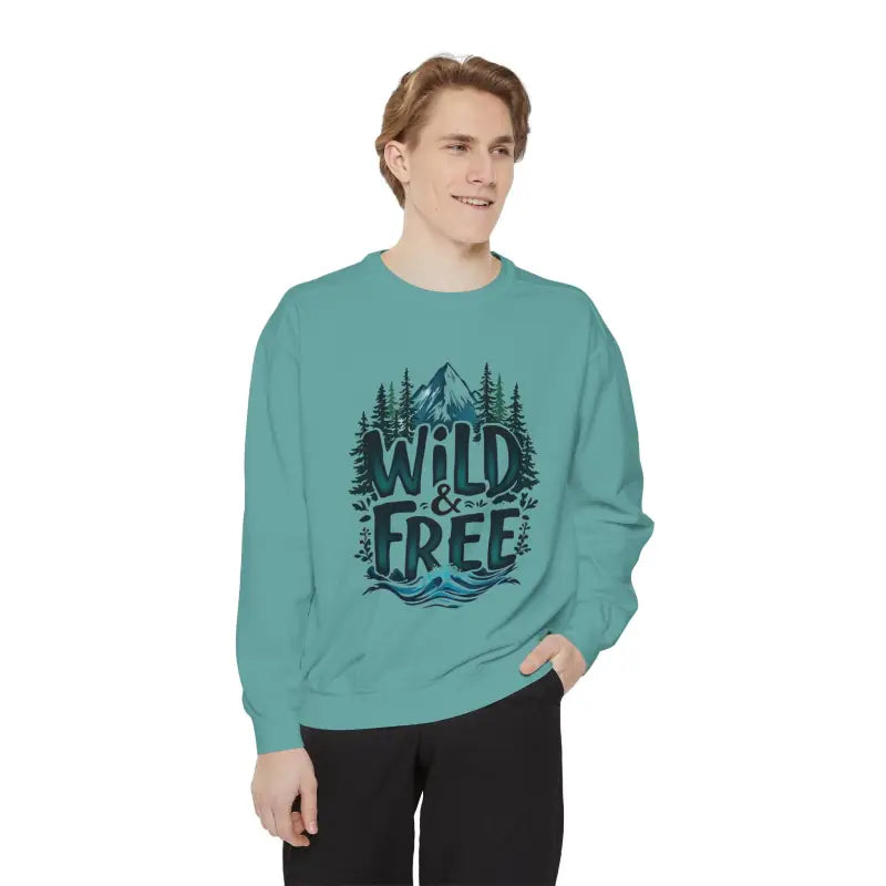 Ocean State Styles Sweatshirt Wild And Free Graphic