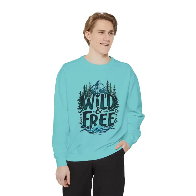 Ocean State Styles Sweatshirt Wild And Free Graphic