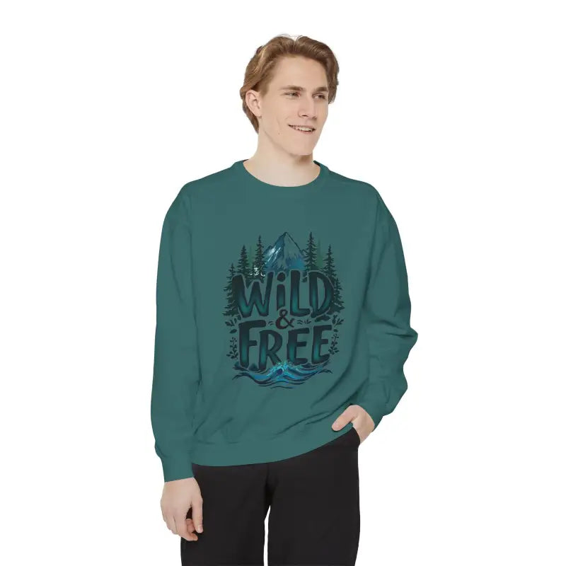 Ocean State Styles Sweatshirt Wild And Free Graphic