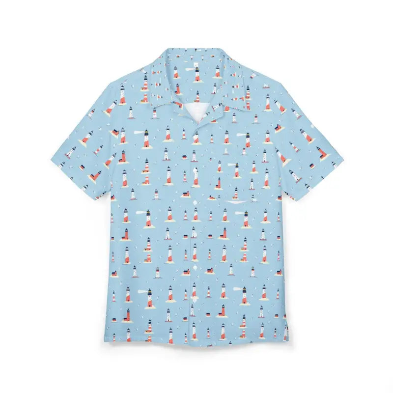 Ocean State Styles Hawaiian Shirt Lighthouse Pattern