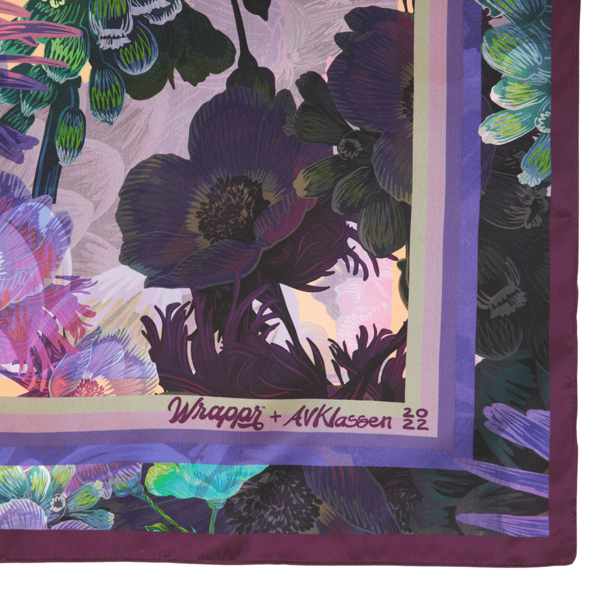 Lilac | 35" Mulberry Silk Furoshiki Gift Wrap by Adam Klassen
