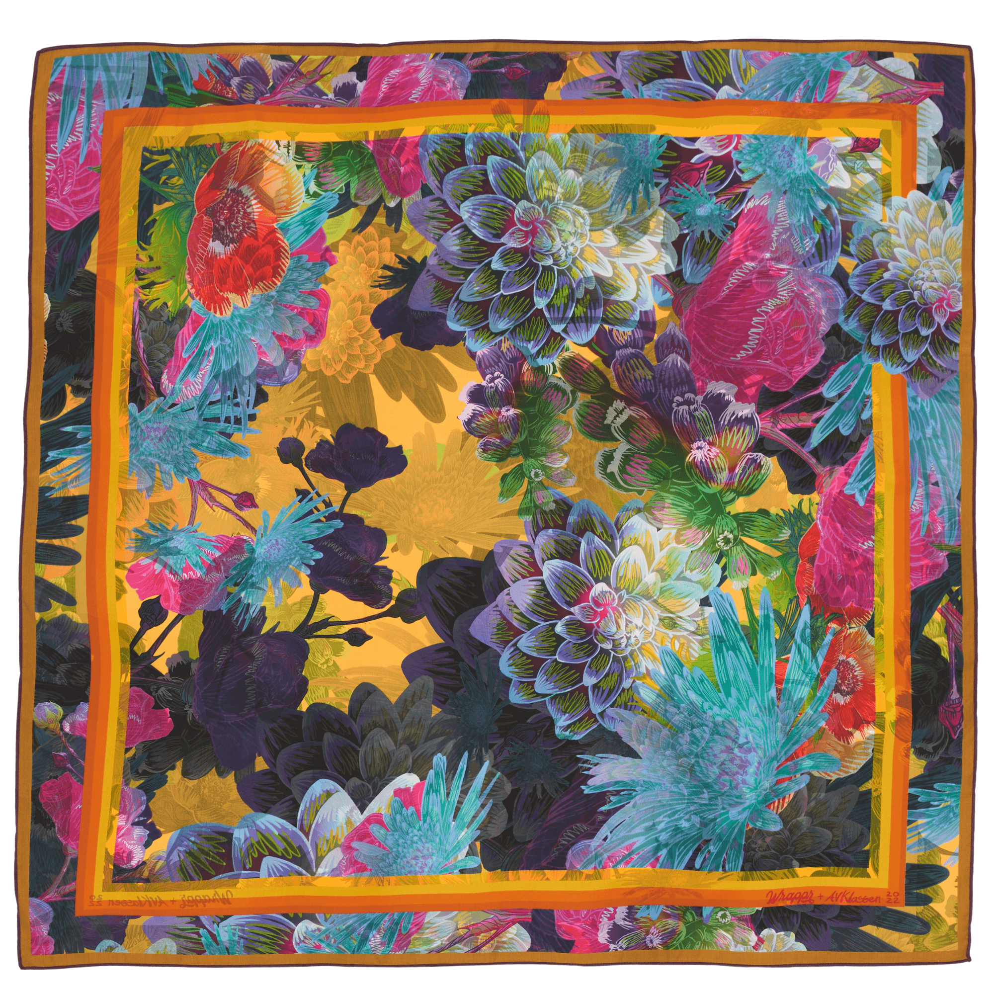 Lilac | 35" Mulberry Silk Furoshiki Gift Wrap by Adam Klassen