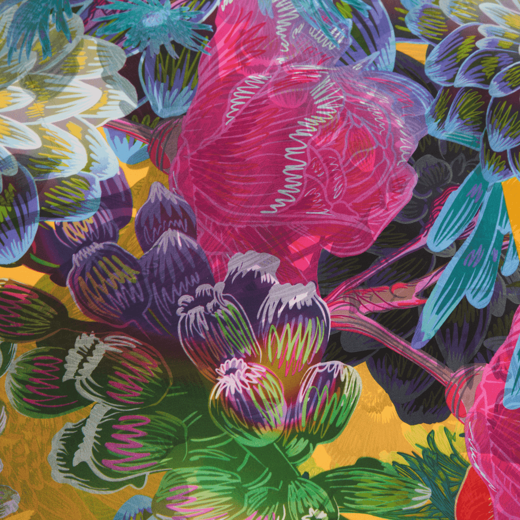 Lilac | 35" Mulberry Silk Furoshiki Gift Wrap by Adam Klassen