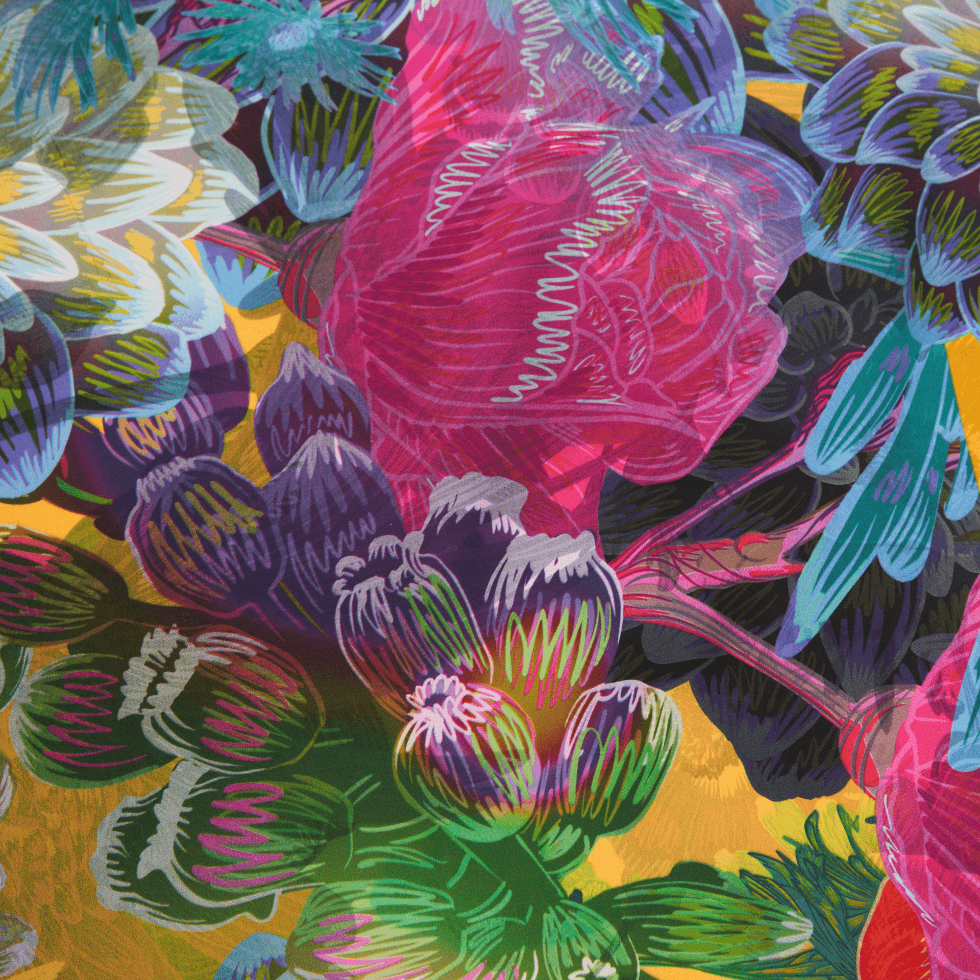 Lilac | 35" Mulberry Silk Furoshiki Gift Wrap by Adam Klassen