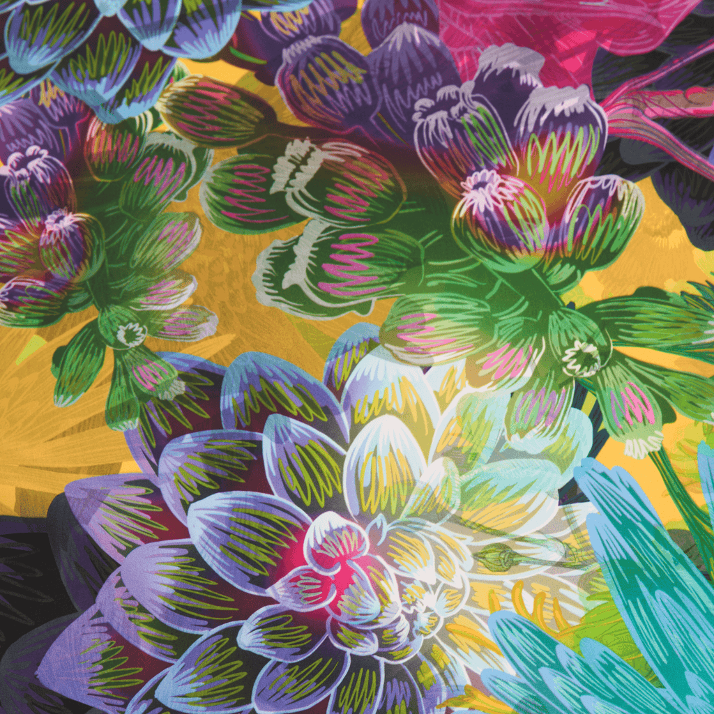 Lilac | 35" Mulberry Silk Furoshiki Gift Wrap by Adam Klassen