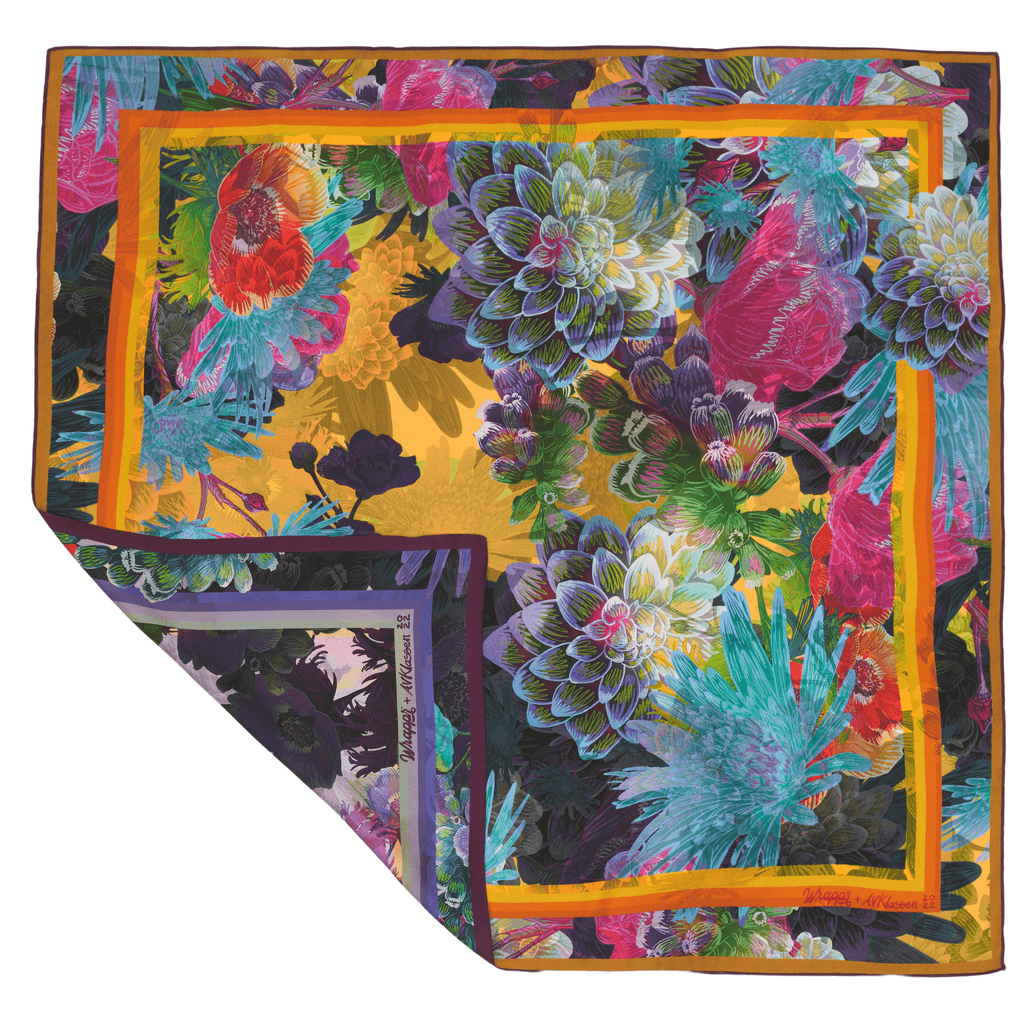 Lilac | 35" Mulberry Silk Furoshiki Gift Wrap by Adam Klassen