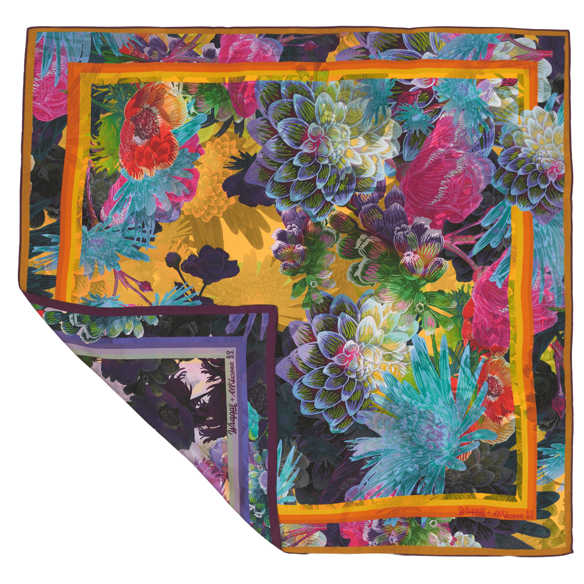 Lilac | 35" Mulberry Silk Furoshiki Gift Wrap by Adam Klassen