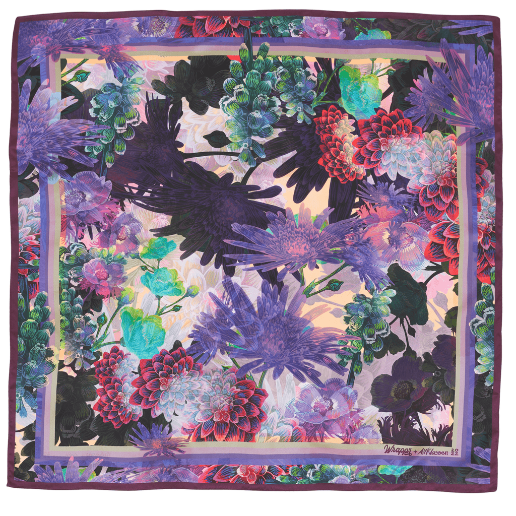 Lilac | 35" Mulberry Silk Furoshiki Gift Wrap by Adam Klassen