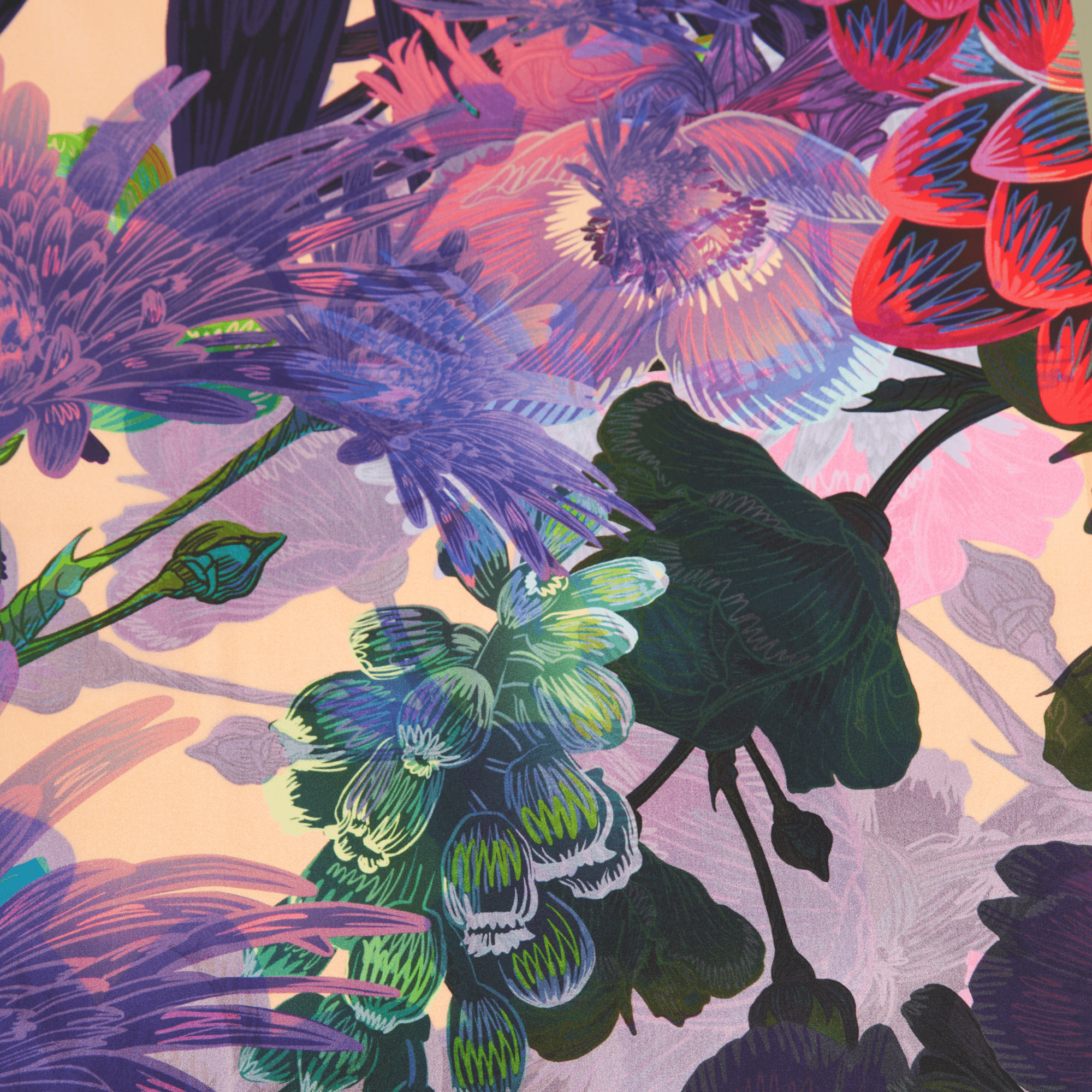 Lilac | 35" Mulberry Silk Furoshiki Gift Wrap by Adam Klassen