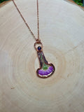 Liliane- Amethyst and Flower Necklace