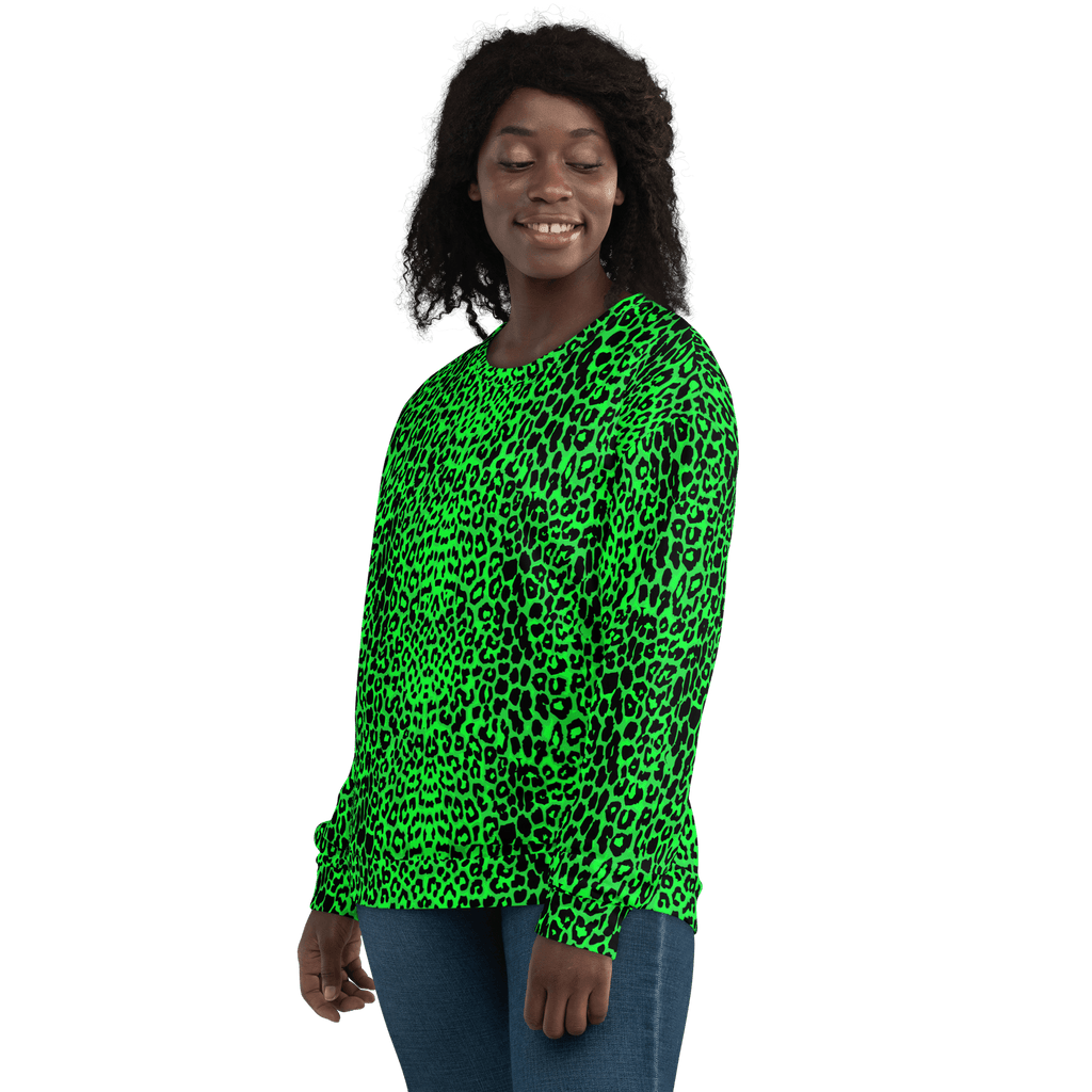 Lime Leopard Unisex Sweatshirt