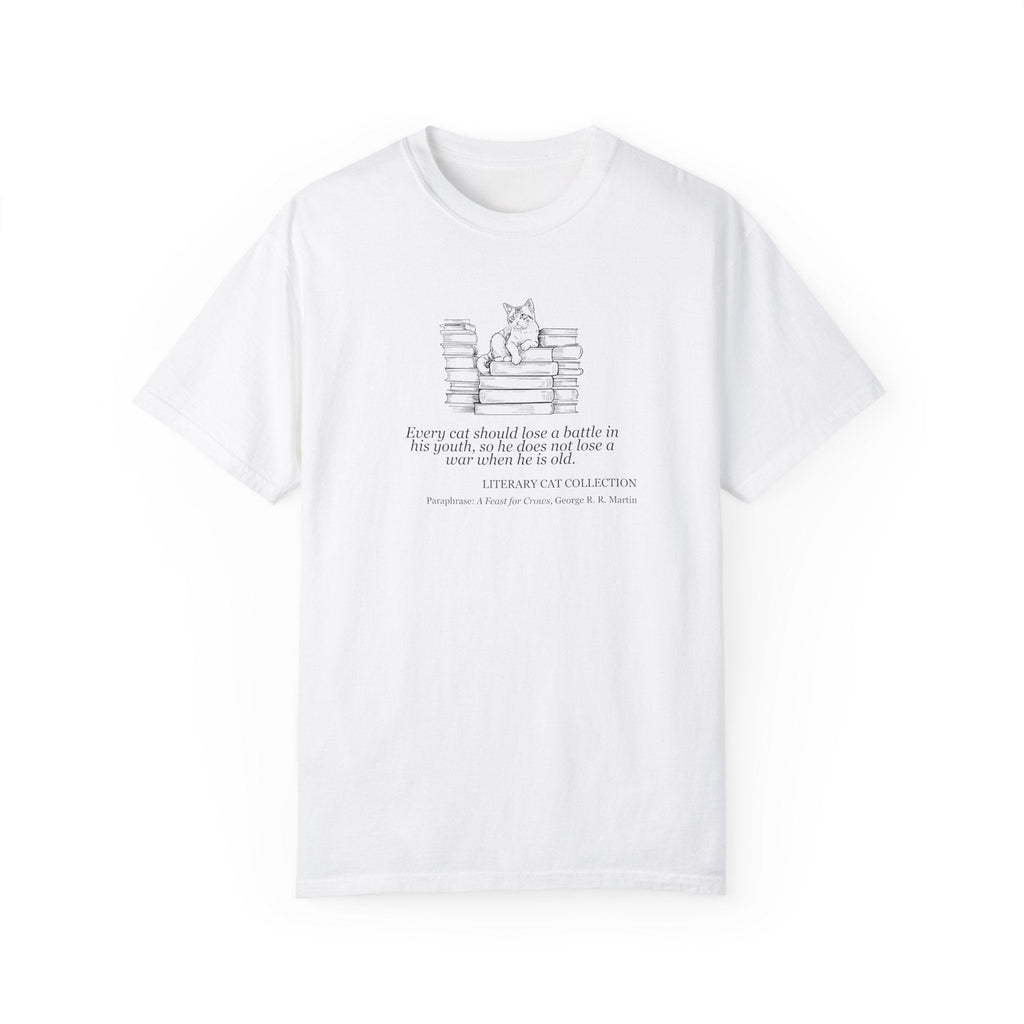 Literary Cat Unisex T-Shirt - A Feast for Crows