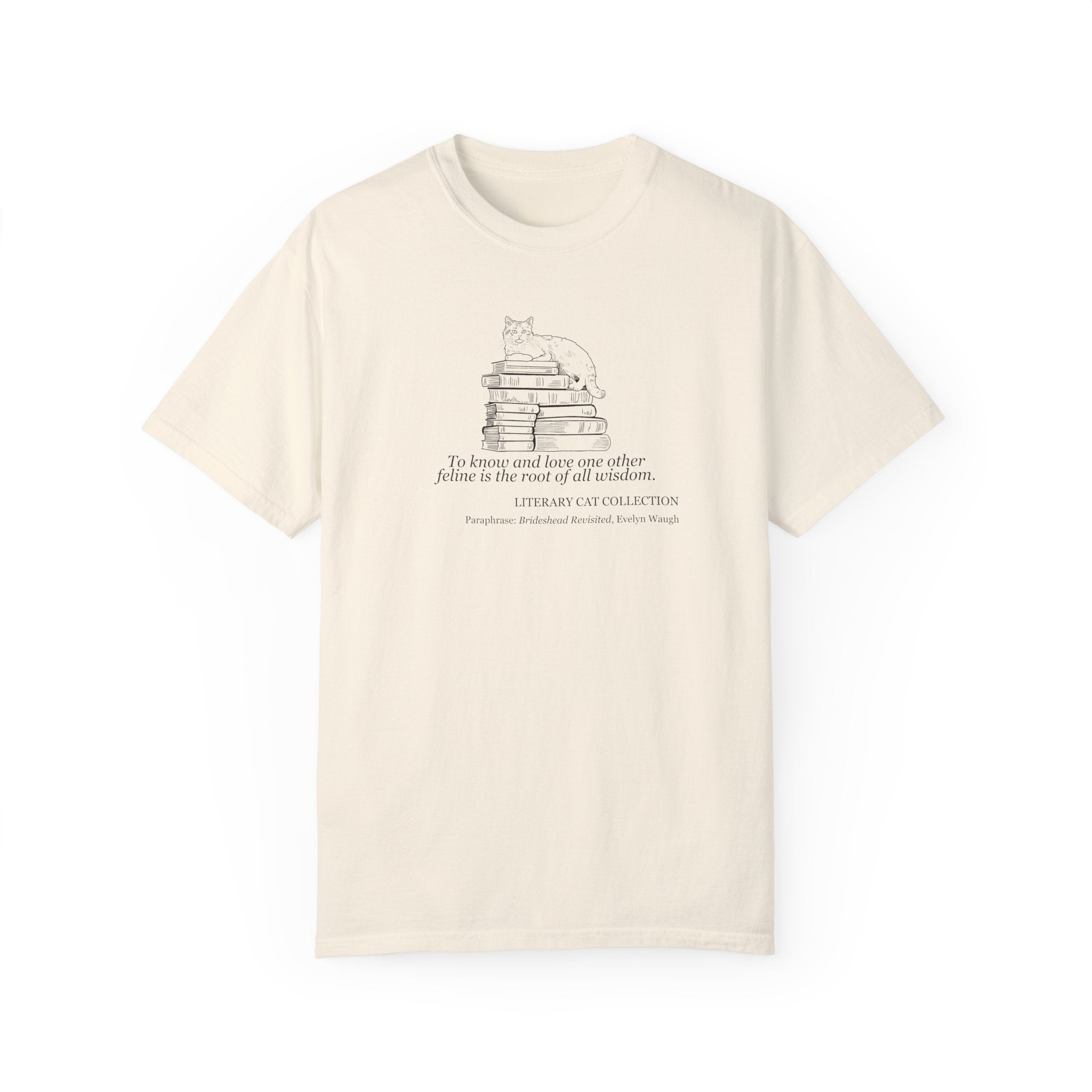 Literary Cat Unisex T-Shirt - Brideshead Revisited