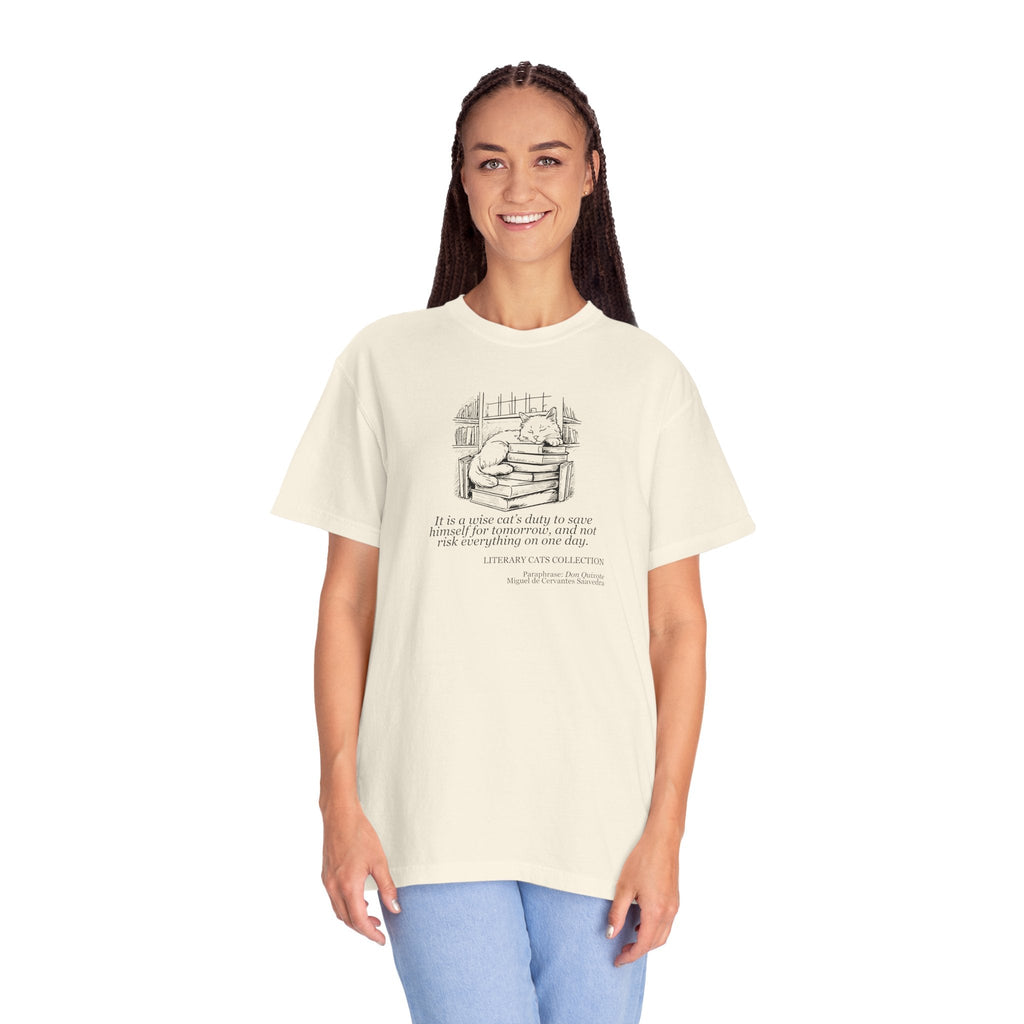 Literary Cat Unisex T-Shirt - Don Quixote