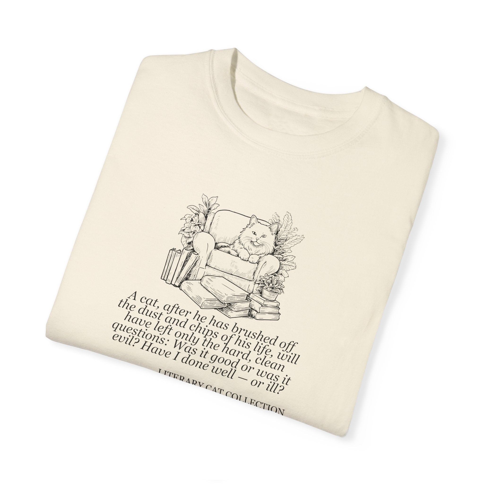 Literary Cat Unisex T-Shirt - East of Eden