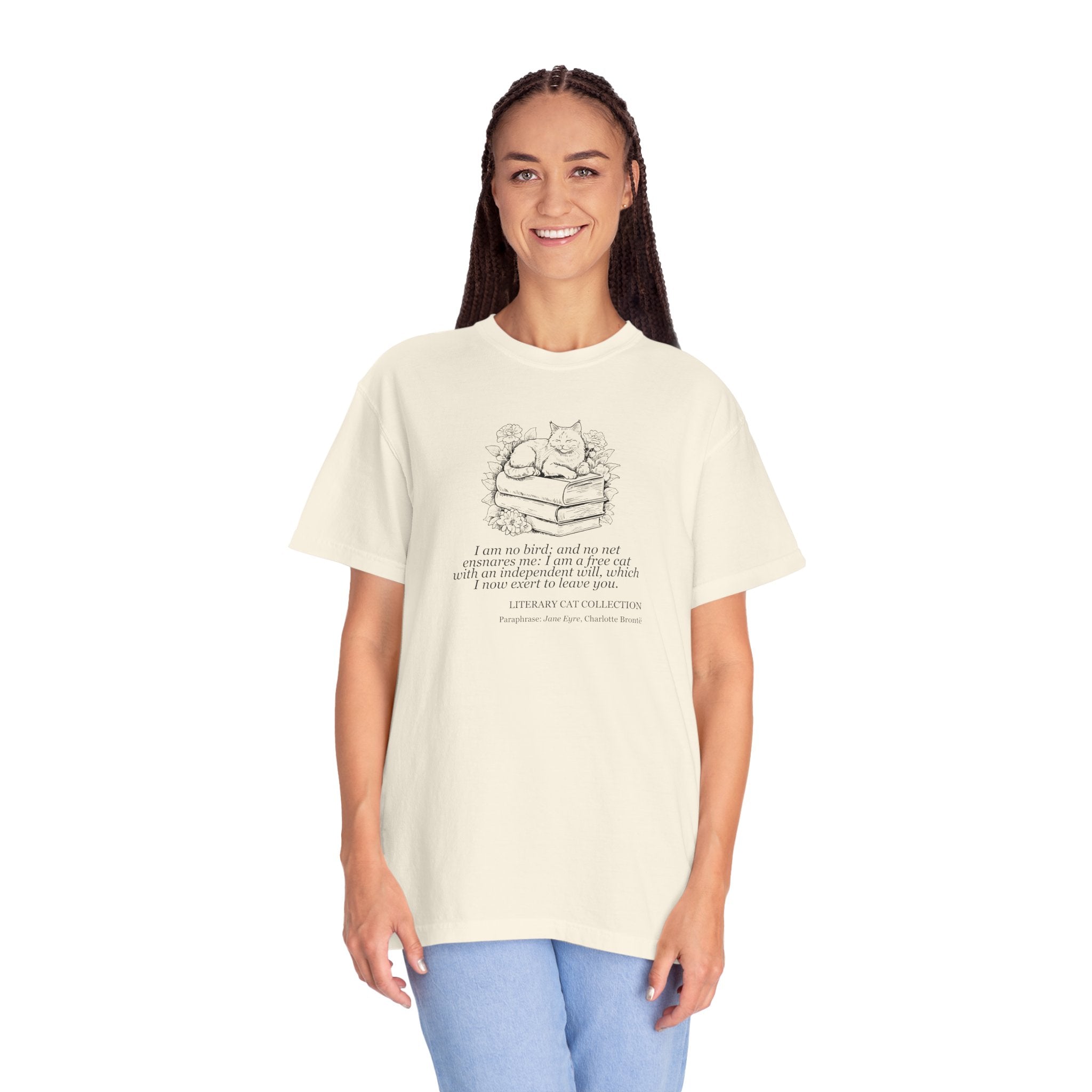 Literary Cat Unisex T-Shirt - Jane Eyre