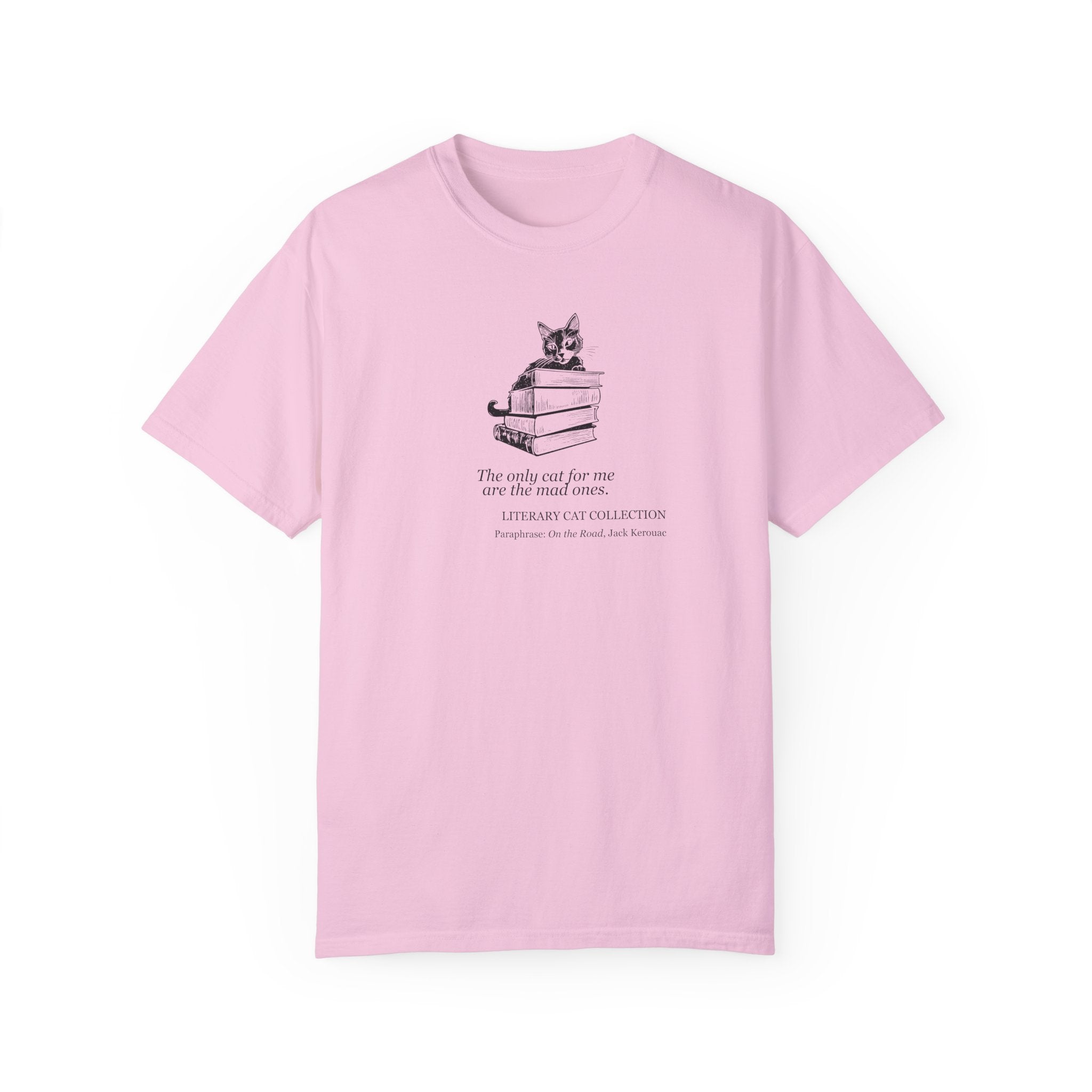 Literary Cat Unisex T-Shirt - On the Road