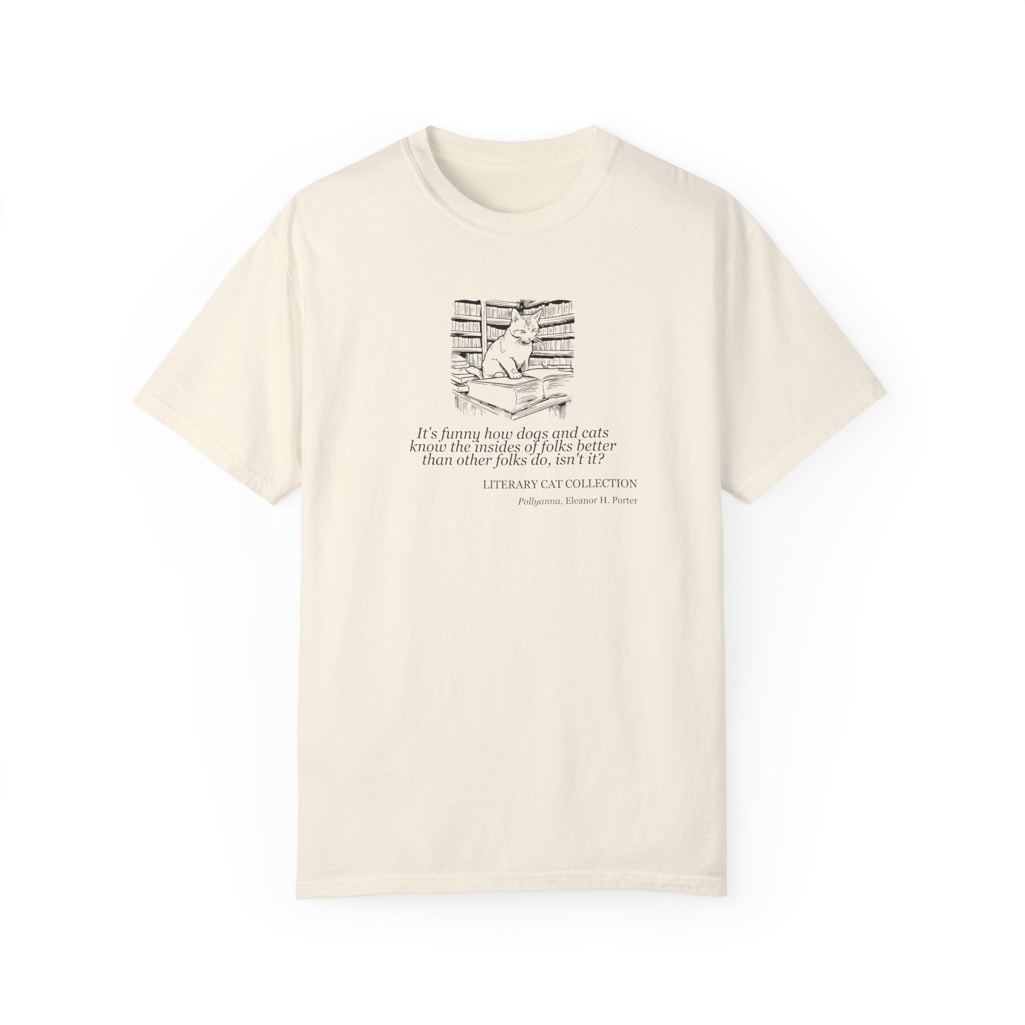 Literary Cat Unisex T-Shirt - Pollyanna