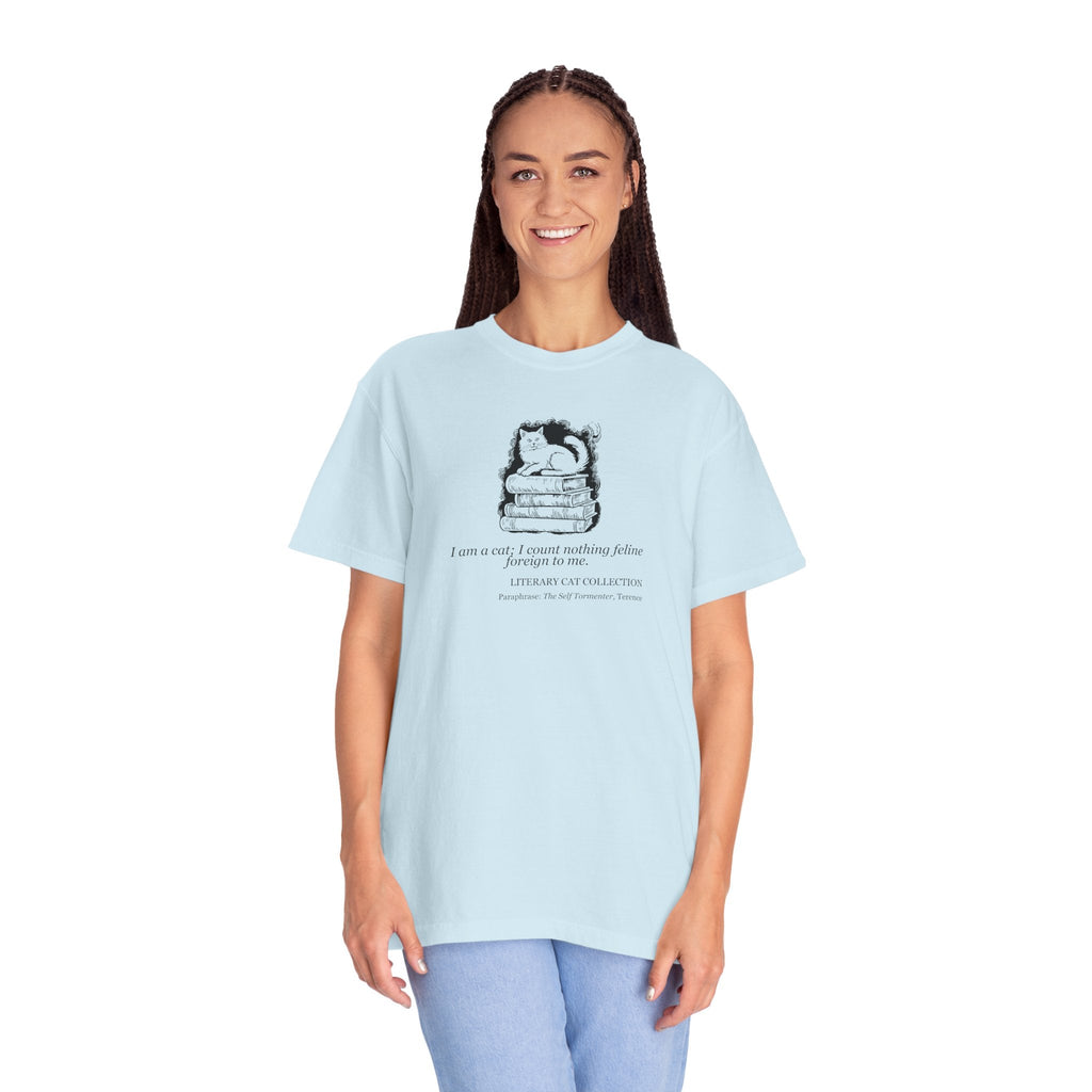 Literary Cat Unisex T-Shirt - The Self Tormenter