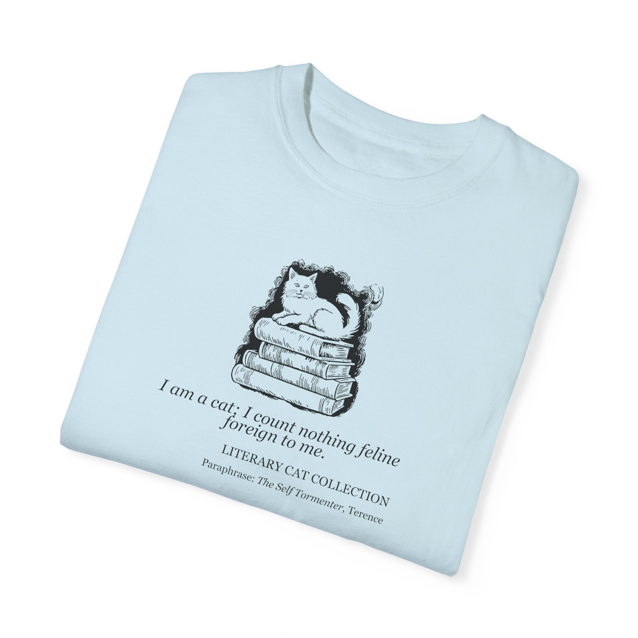 Literary Cat Unisex T-Shirt - The Self Tormenter