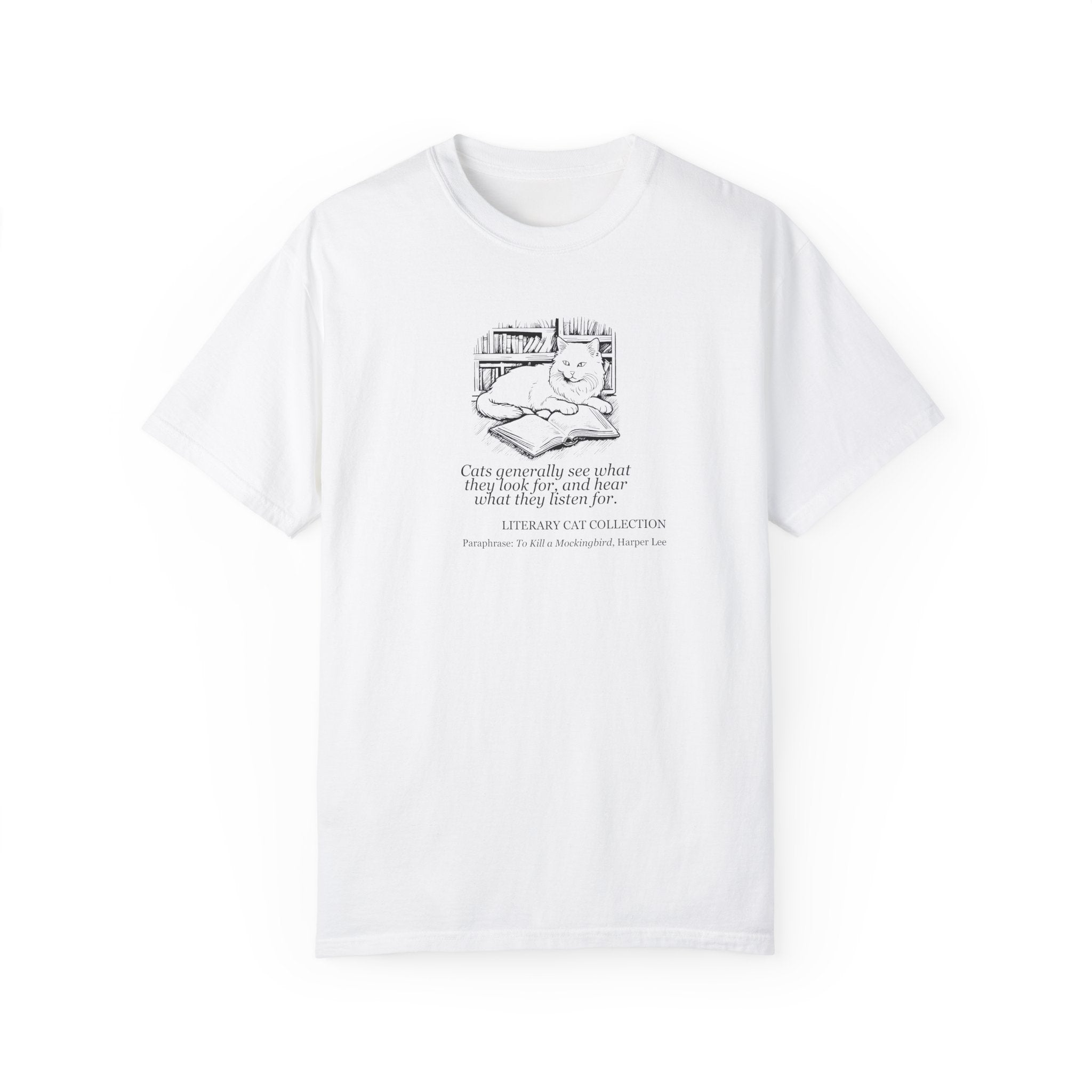 Literary Cat Unisex T-Shirt - To Kill a Mockingbird 2