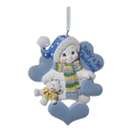 Baby's 1st Christmas - Snowman Ornament - Blue
