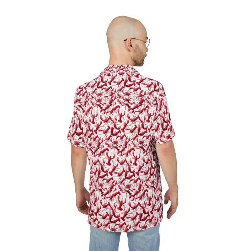 Ocean State Styles SeaBreeze Lobster Print Hawaiian Shirt