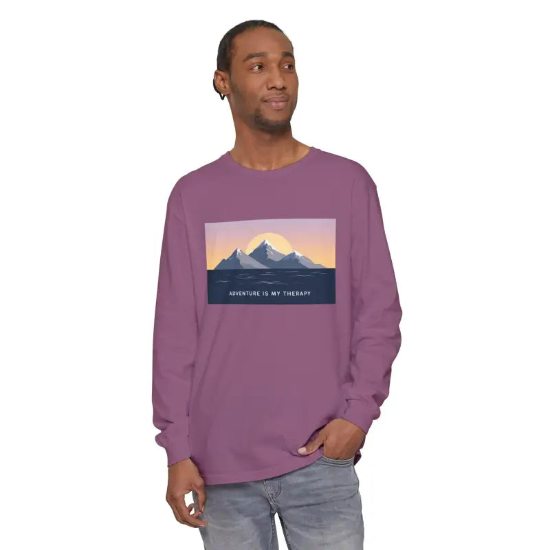 Ocean State Styles Long Sleeve Mountain Sunrise T Shirt